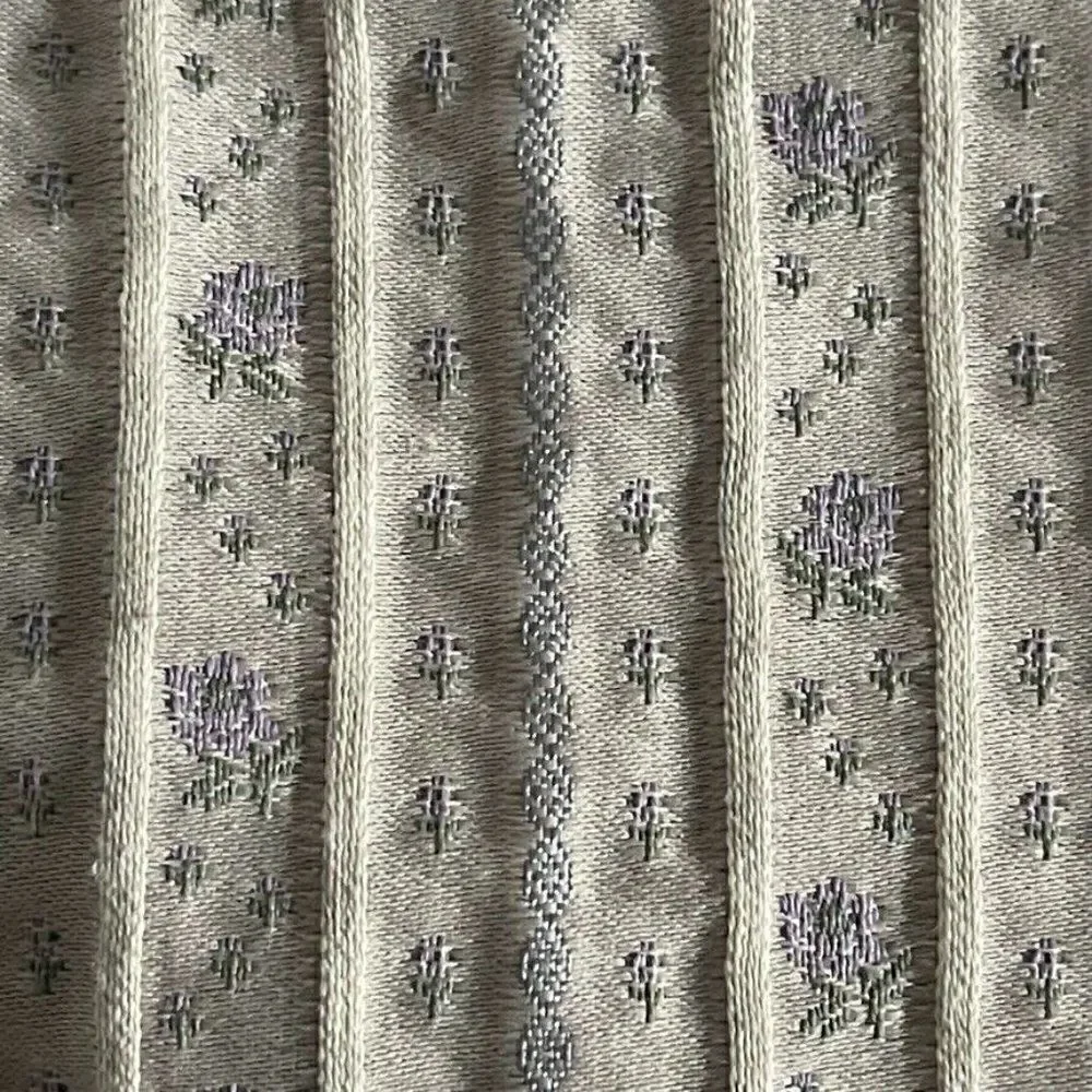 Vintage 1990s Liz Sport Lavender Floral V Neck Vest Sportcoat Tank Blouse Sz M - Picture 4 of 8